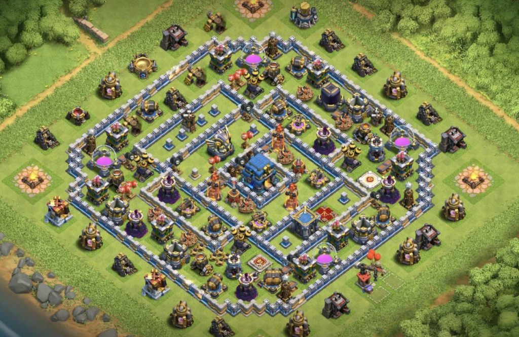 coc th12 trophy base layout link