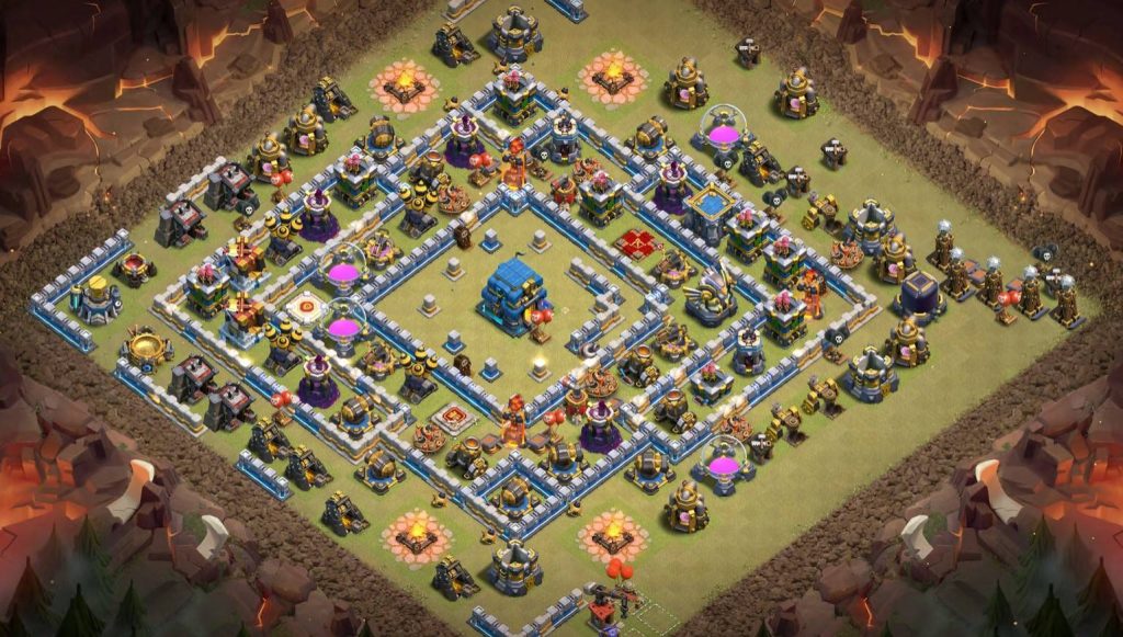 coc town hall 12 trophy base
