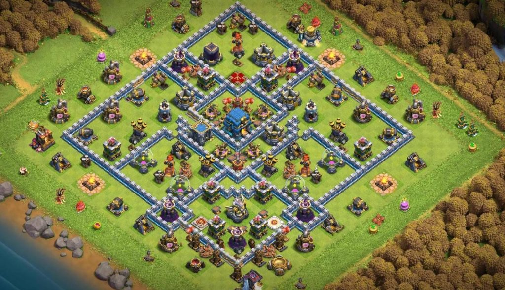 coc trophy th12 layout with copy link