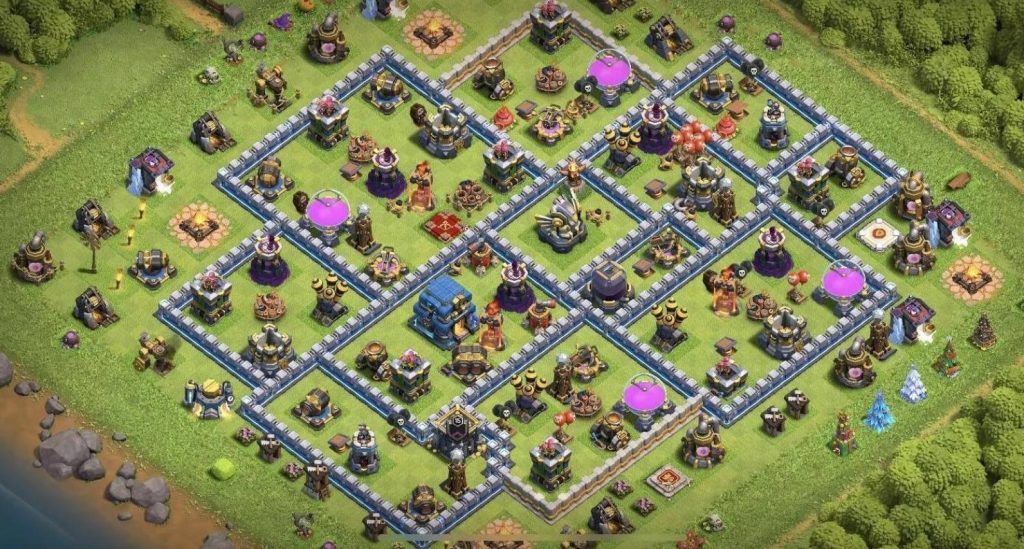 coc trophy town hall 12 best base link