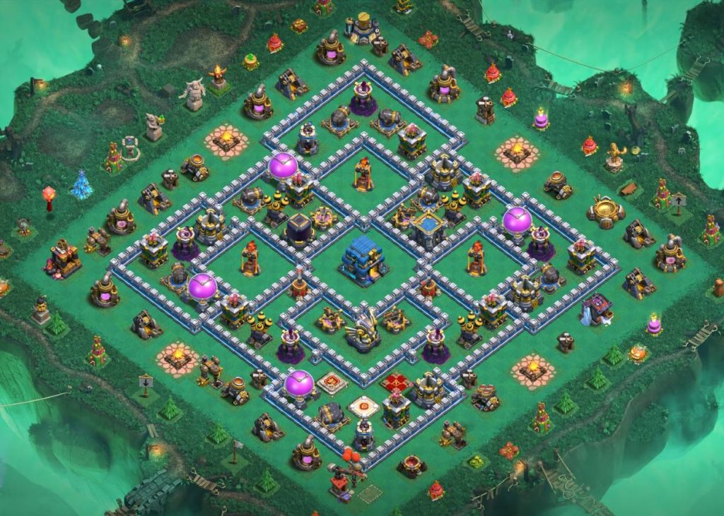coc trophy town hall 12 defense base