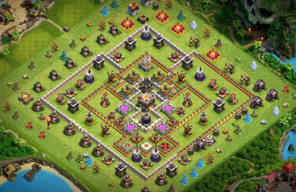 coc war town hall 11 layout with download link