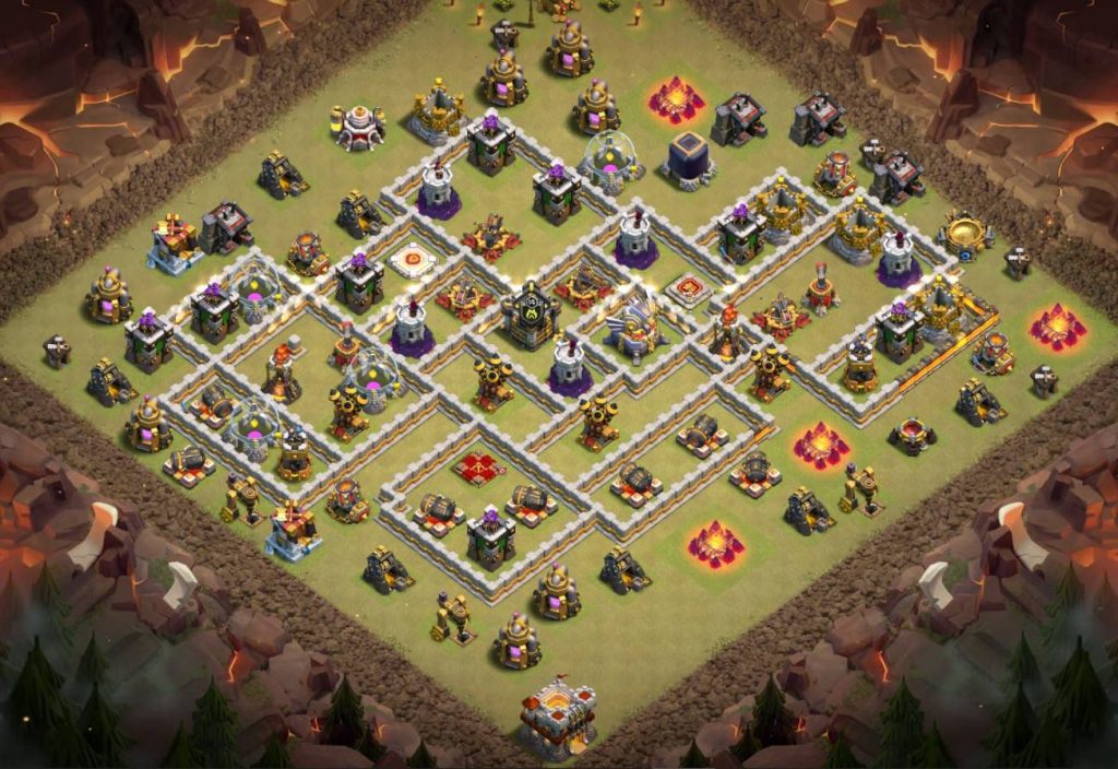 coc war town hall 11 base link