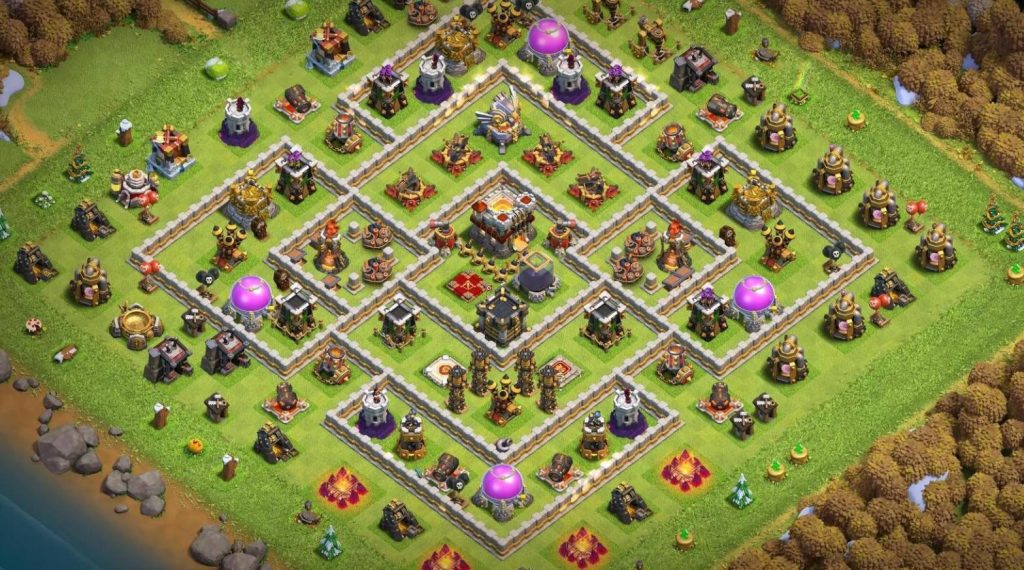 dark elixir farming layout link town hall 11