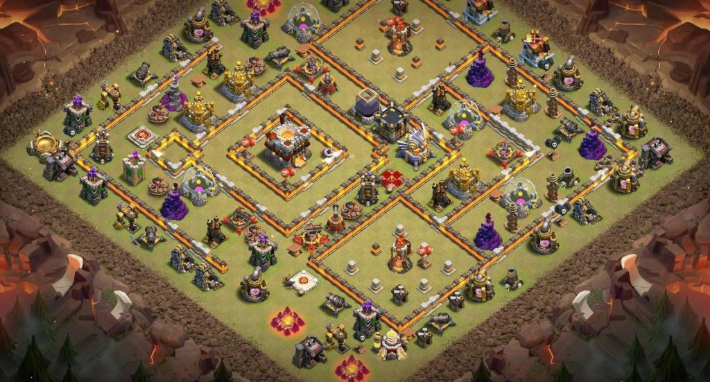 excellent town hall 11 war layout link