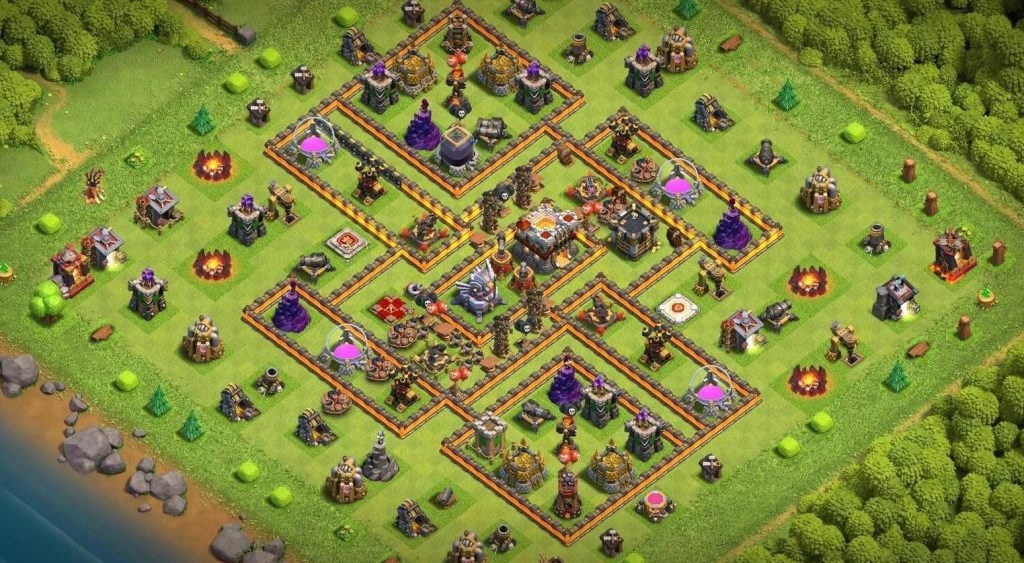 exceptional level 11 war layout link anti ground with pets