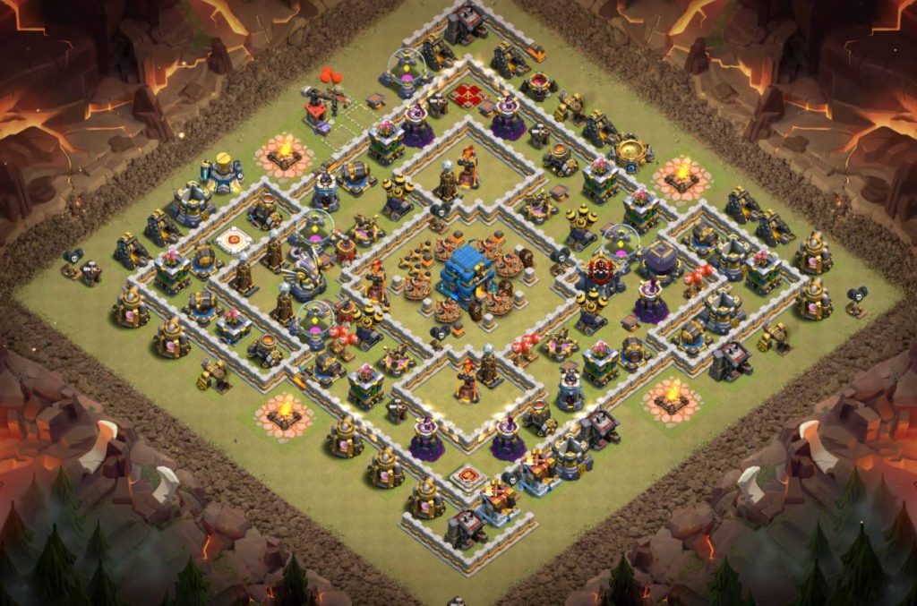 th12 trophy base anti air and ground