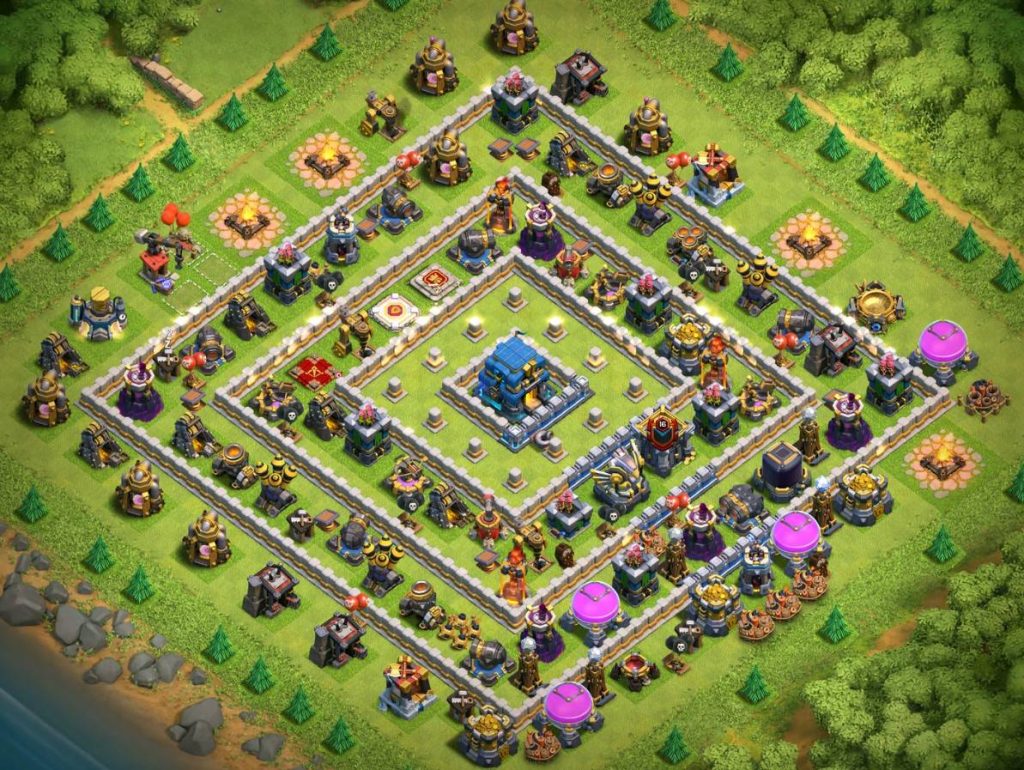 th12 trophy base anti all troops