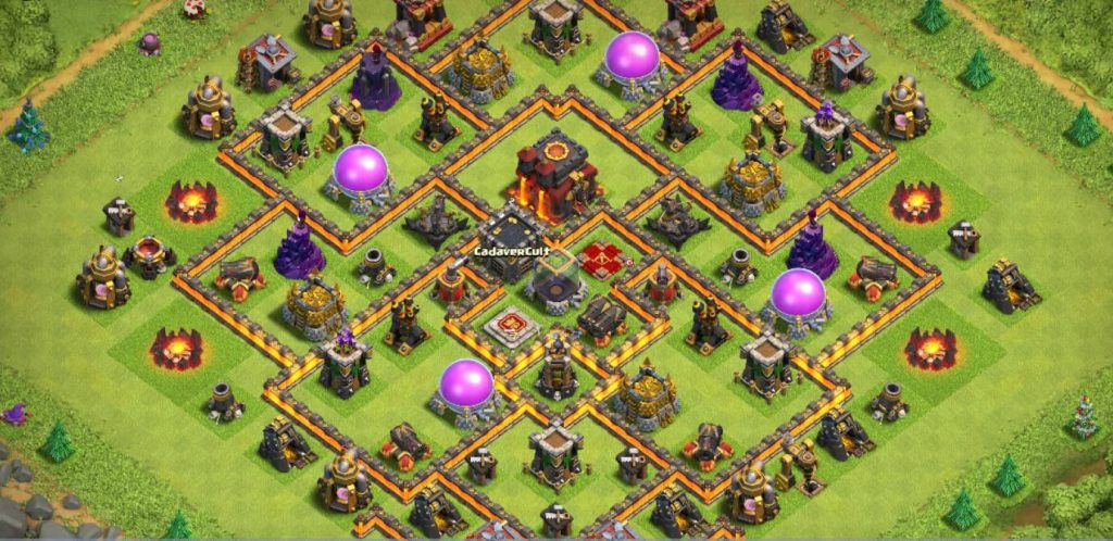 top town hall 10 trophy village map link
