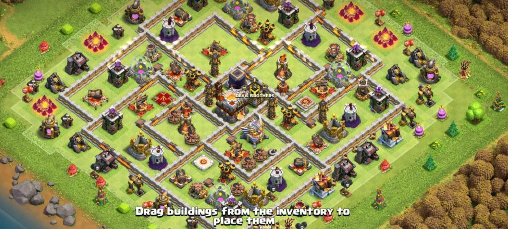 top town hall 11 farming village map link