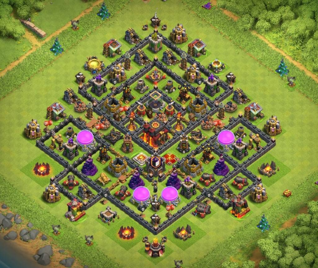 town hall 10 base layout and links