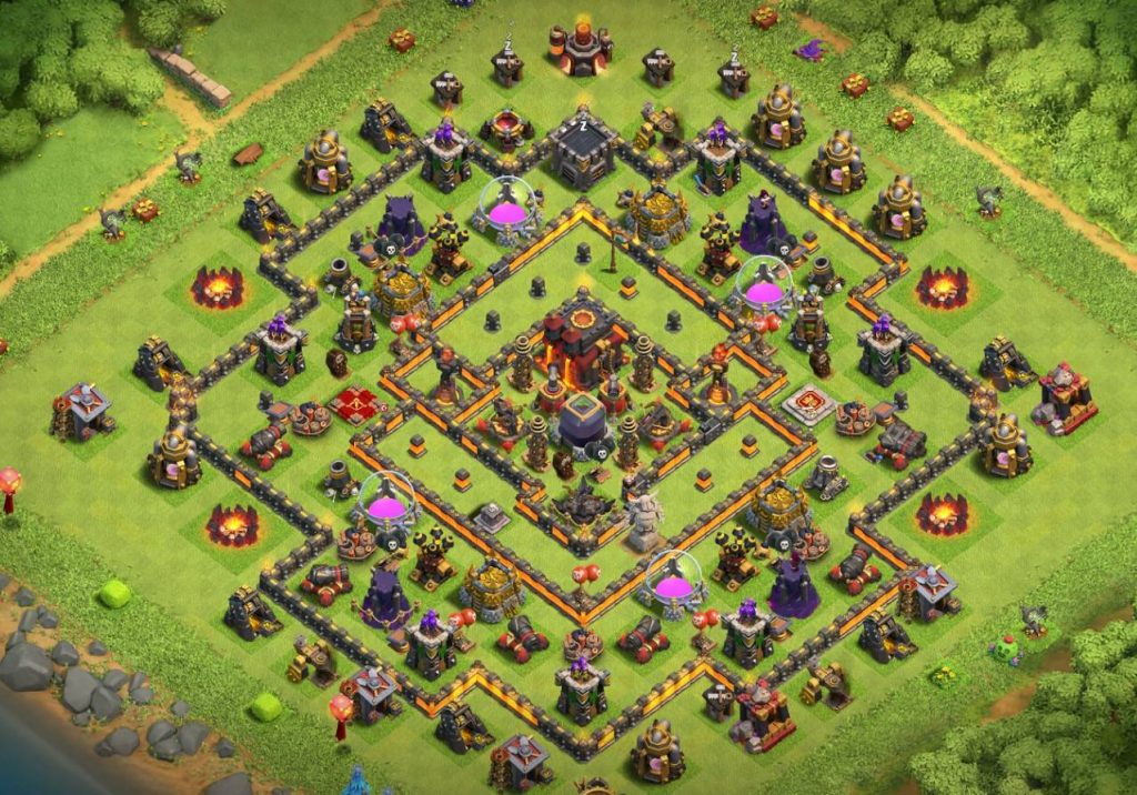 town hall 10 trophy base