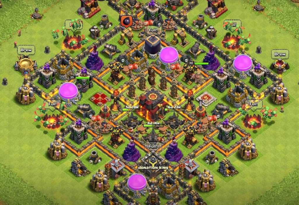 town hall 10 trophy base layout link