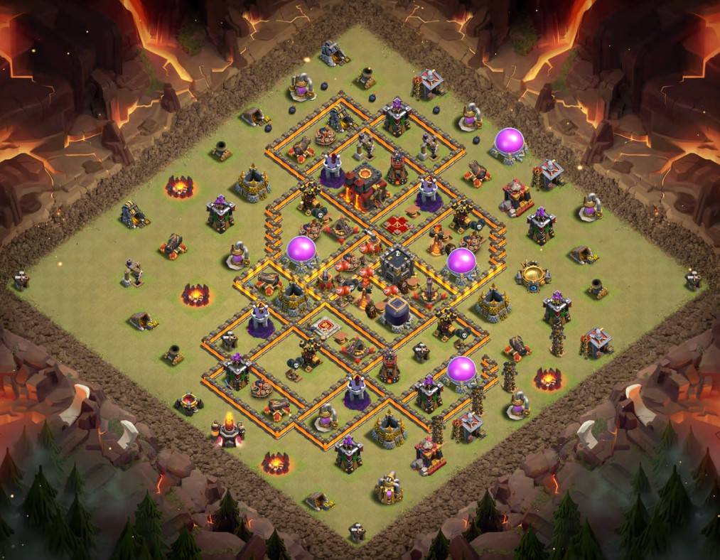town hall 10 war layout with download link