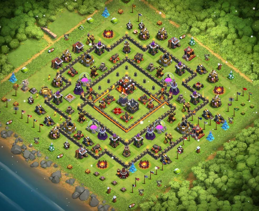 town hall 10 war strong base