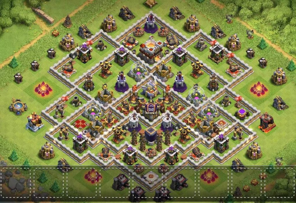 town hall 11 farming base copy link