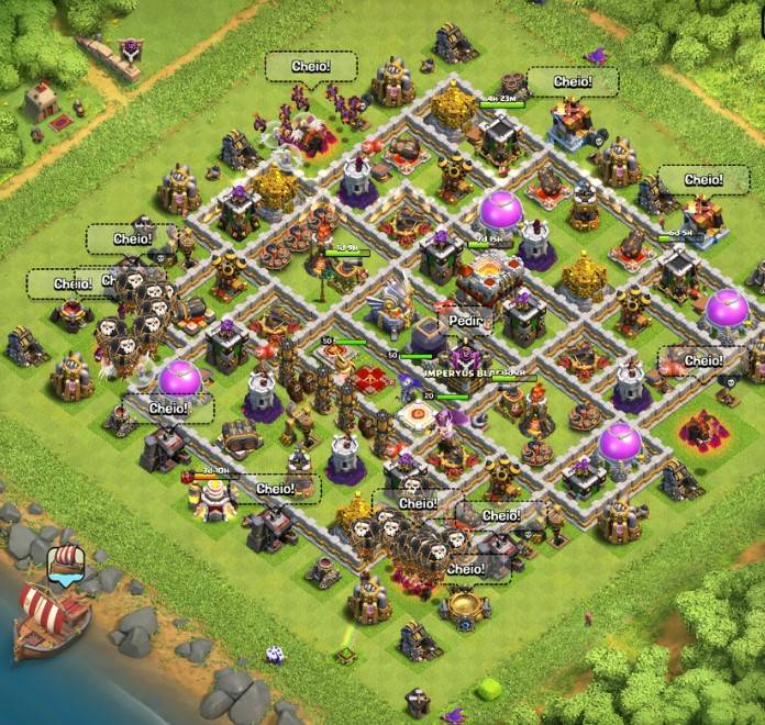 town hall 11 farming base links with hero pets