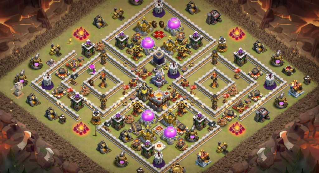 town hall 11 layout clash of clans war