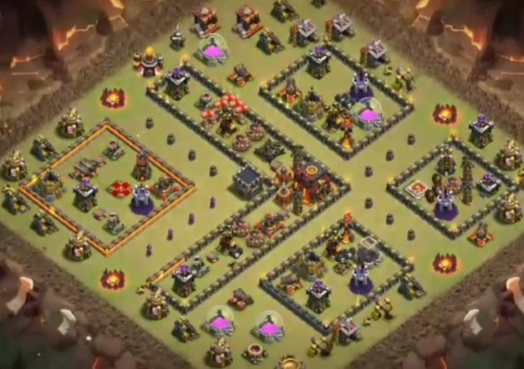 trophy push th10 layout anti all troops