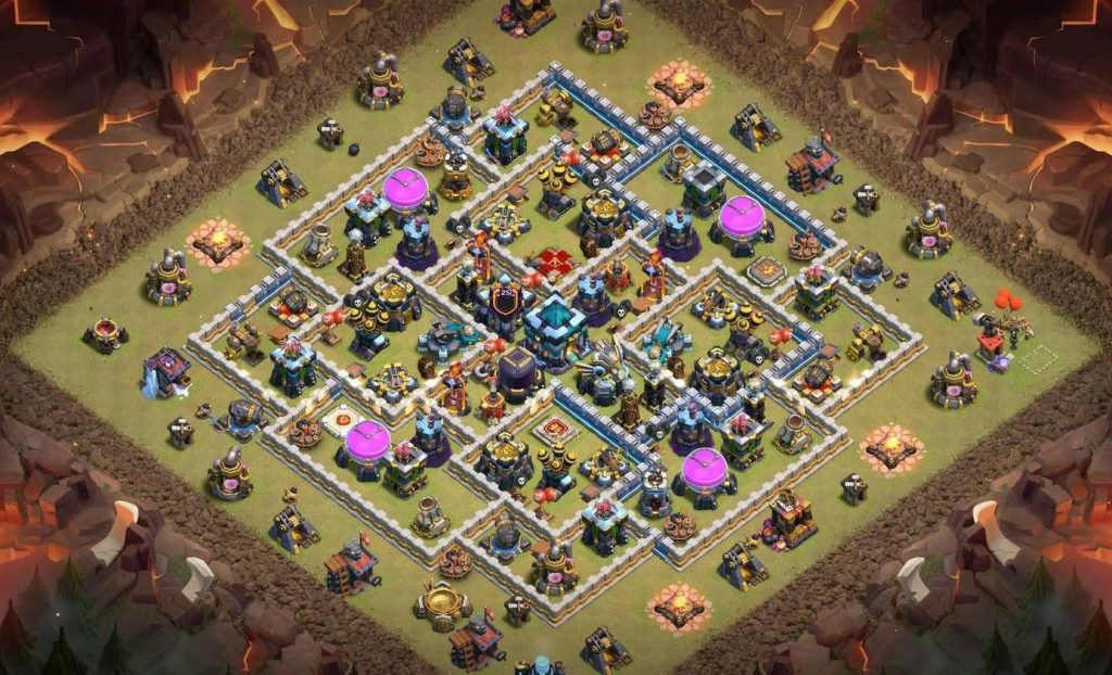 COC th13 Hybrid Base Layout Link Anti Electro Dragons