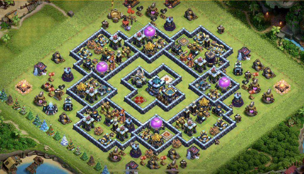 Clash of Clans Best th13 hybrid Base 2023