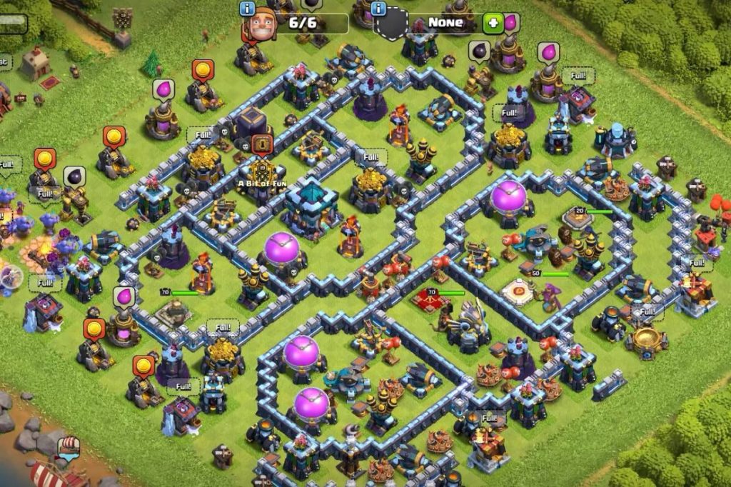 clash of clans th13 hybrid base 2023