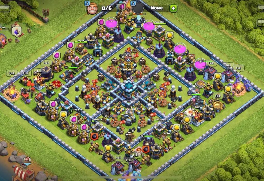 clash of clans th13 hybrid base link