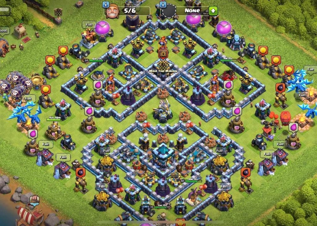 clash of clans war th13 town hall base