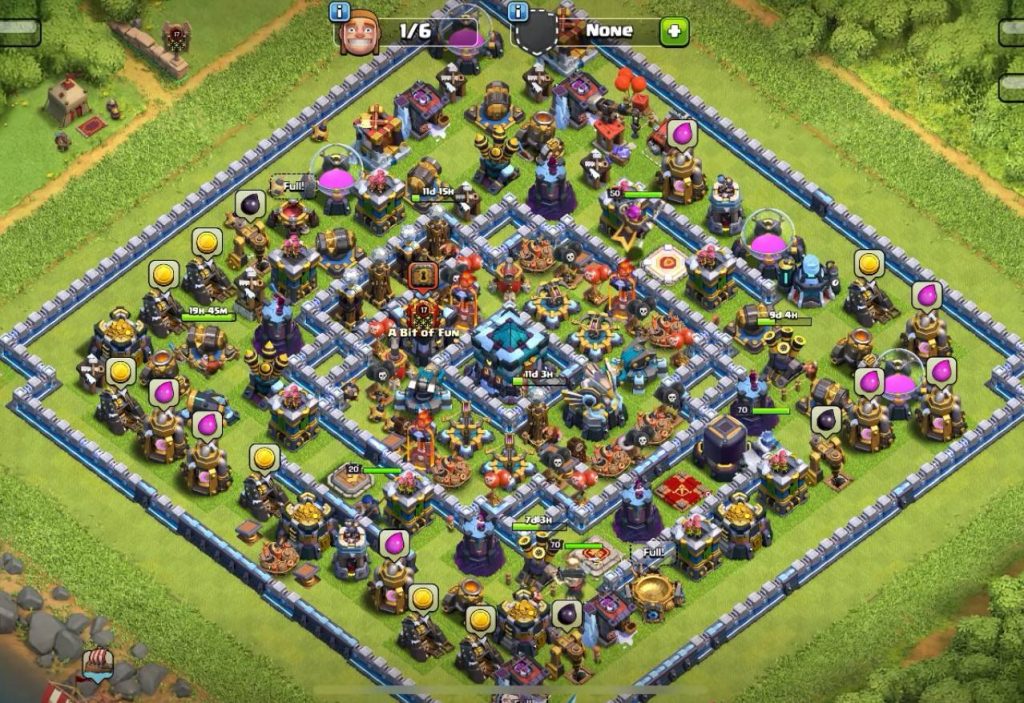 coc th13 new hybrid base