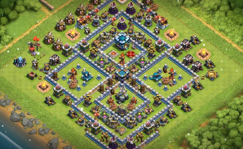 town hall 13 hybrid base layout link