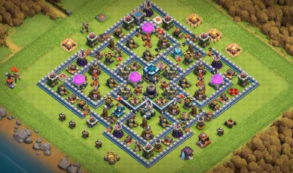 town hall 13 hybrid base links anti 3 stars