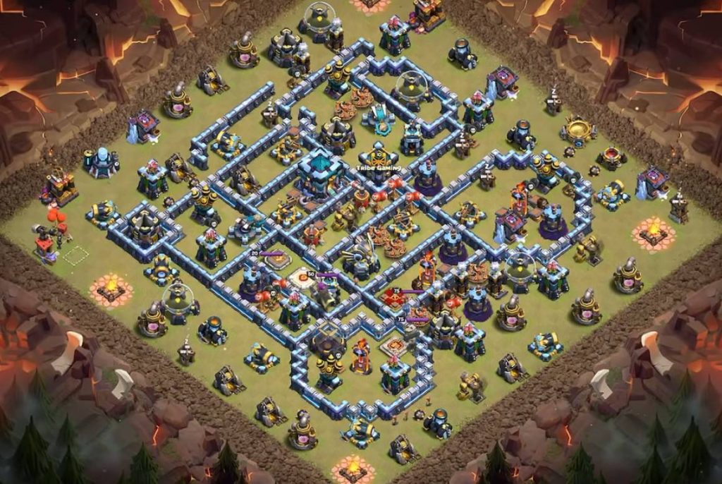 clash of clans th13 trophy base anti everything