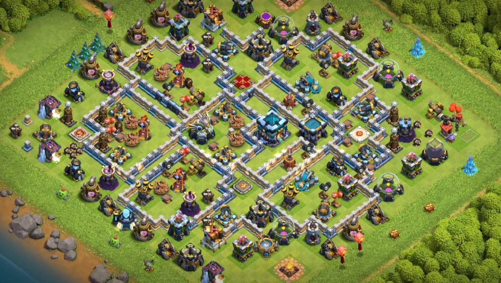 clash of clans town hall 13 trophy base