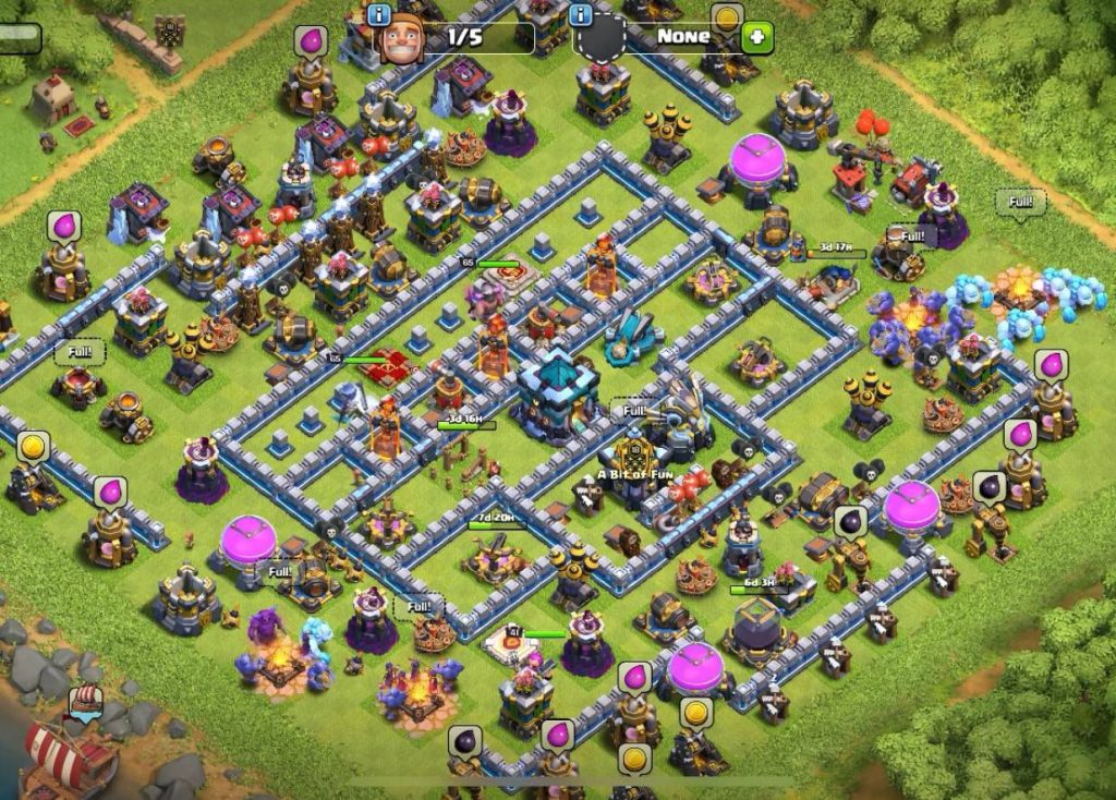 clash of clans town hall 13 trophy base 2023
