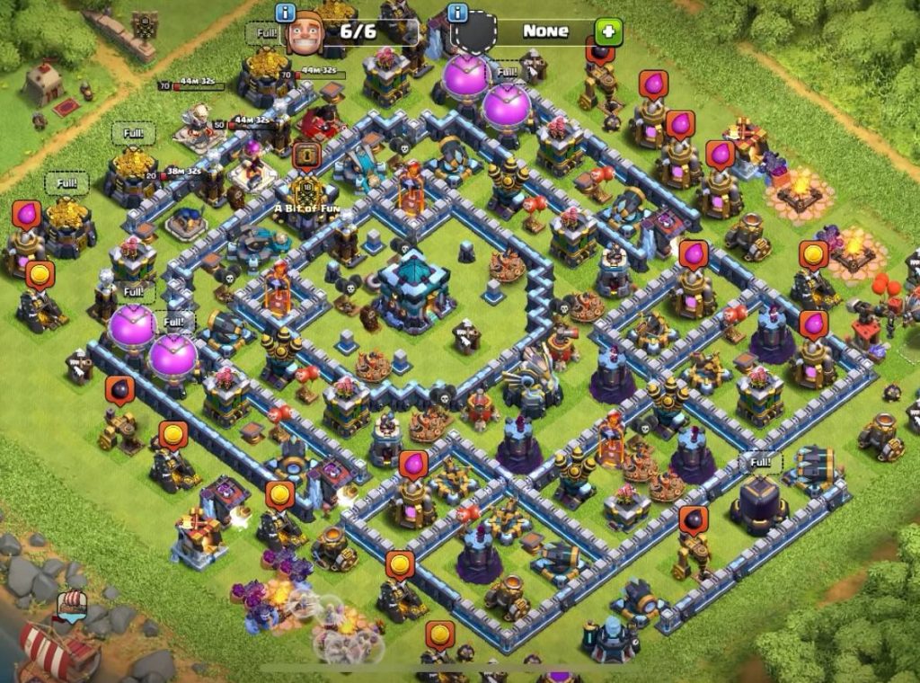 clash of clans trophy th13 base