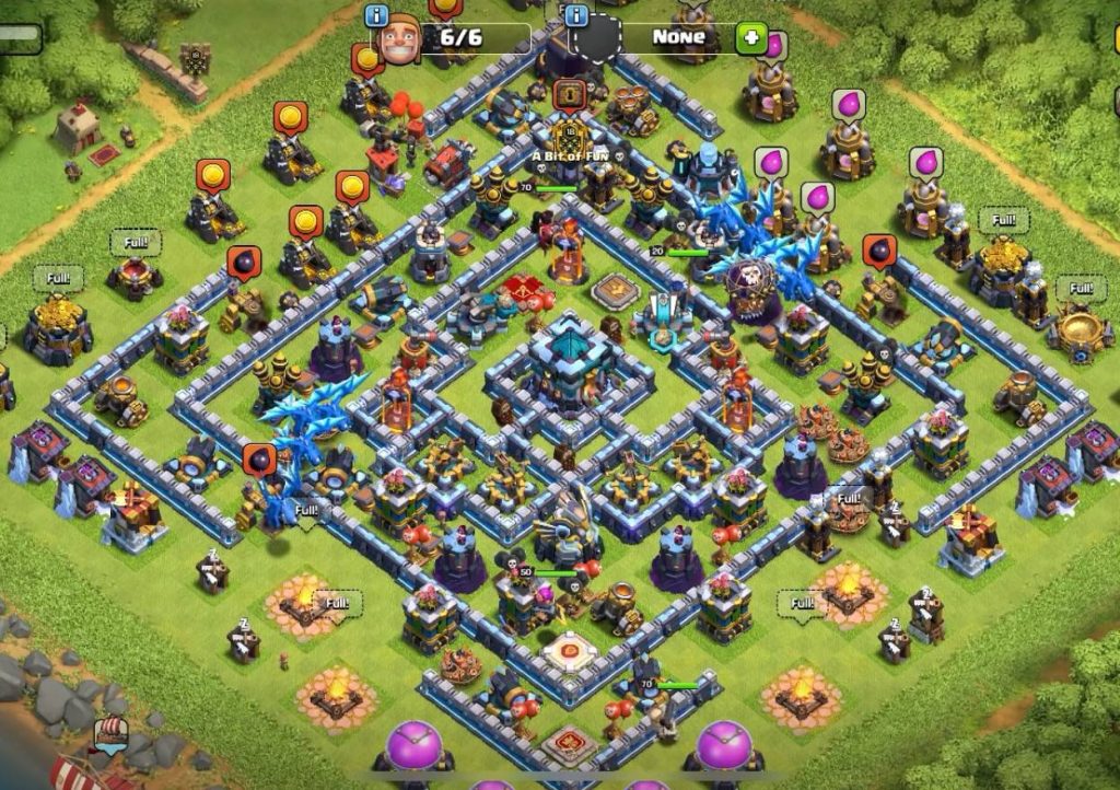 clash of clans trophy th13 base link anti all troops