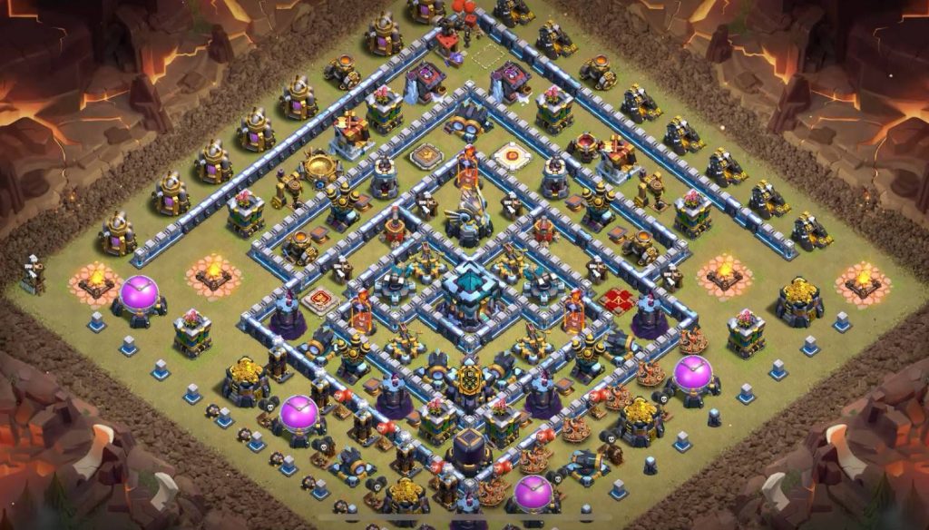 coc trophy th13 best base anti everything