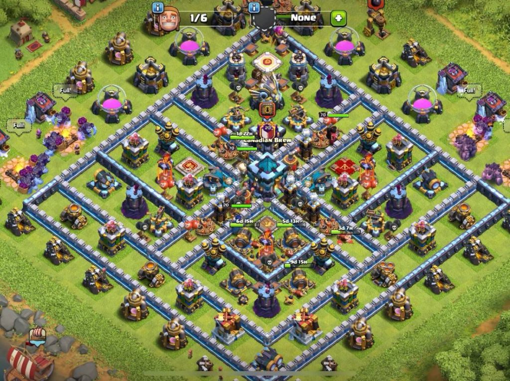 coc trophy unbeatable th13 base with link