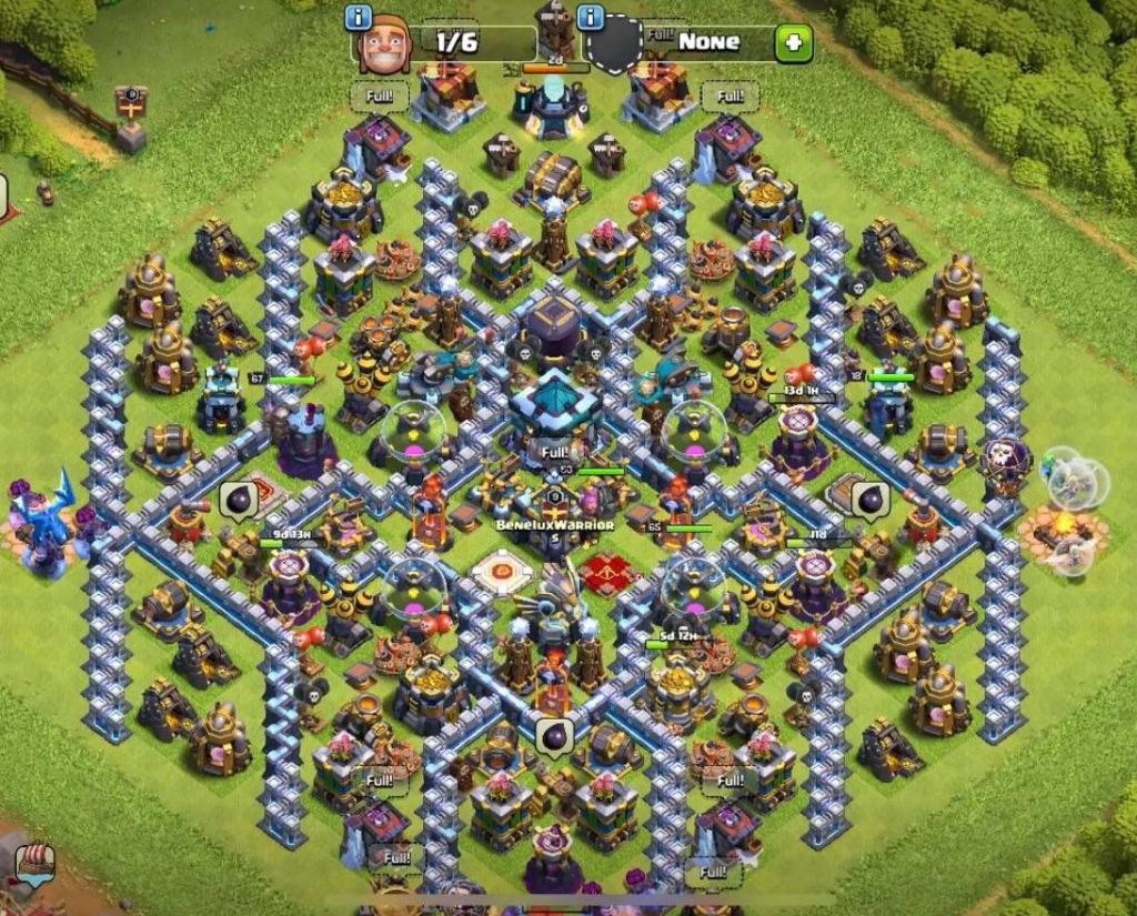 trophy push town hall 13 base link