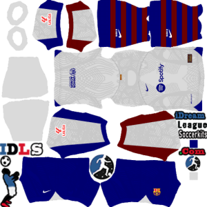 Barcelona kit dls 2024 away