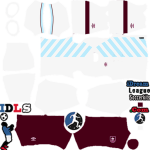 Burnley FC kit dls 2024 home