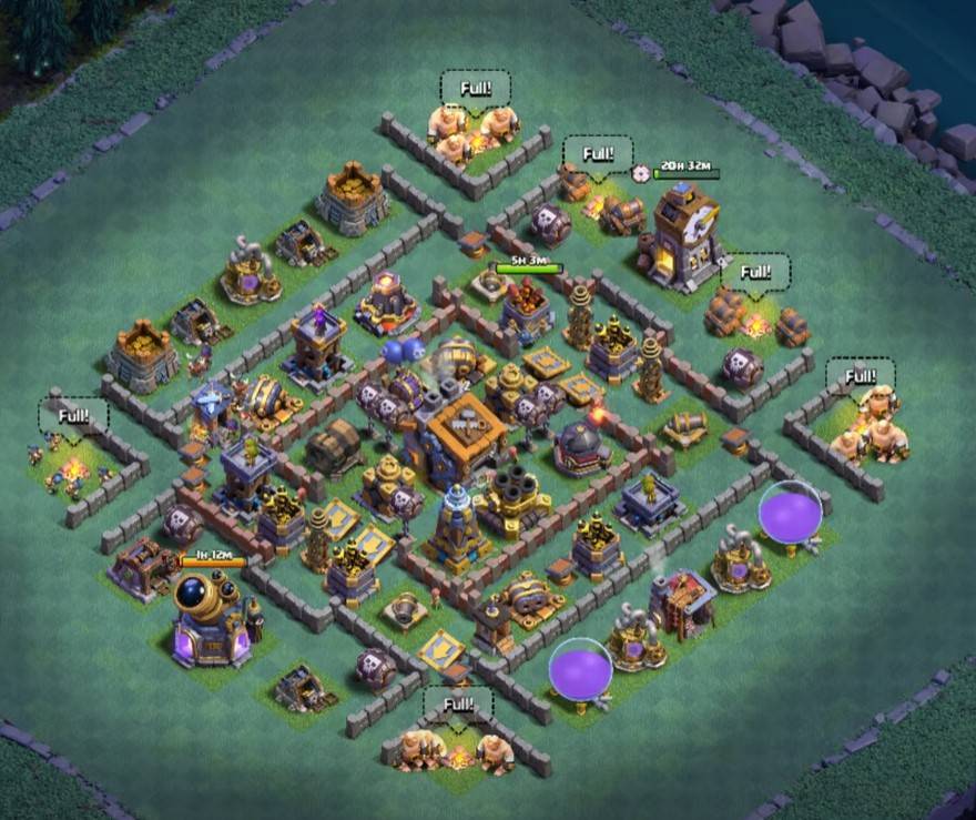 clash of clans bh9 base anti everything