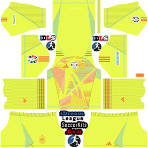 Spain kit dls euro 2024 gk third