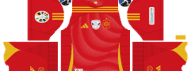 Spain kit dls euro 2024 home