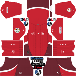 Switzerland kit dls euro 2024 home