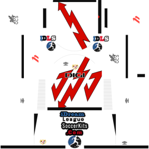 Rayo Vallecano dls kit 2025 home