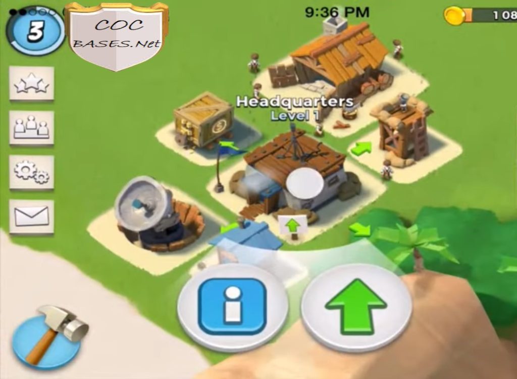 Boom Beach HQ 1 Layouts