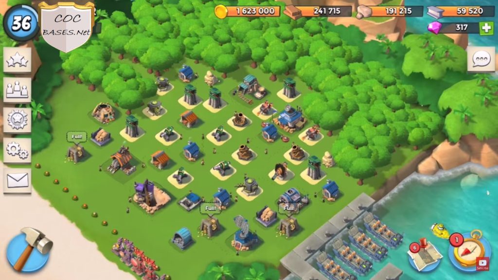 Boom Beach HQ 12 Layouts