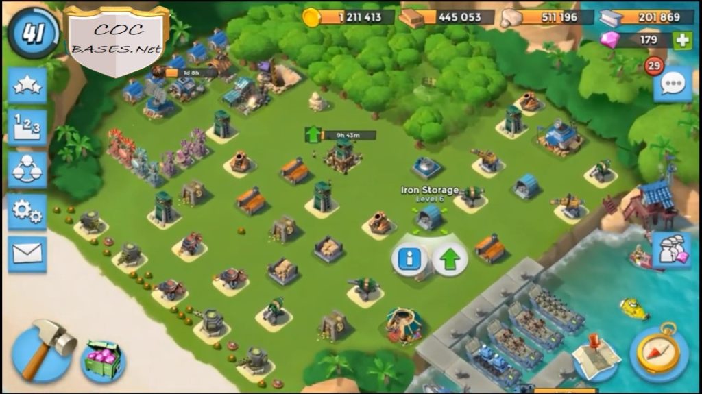 Boom Beach HQ 14 Layouts