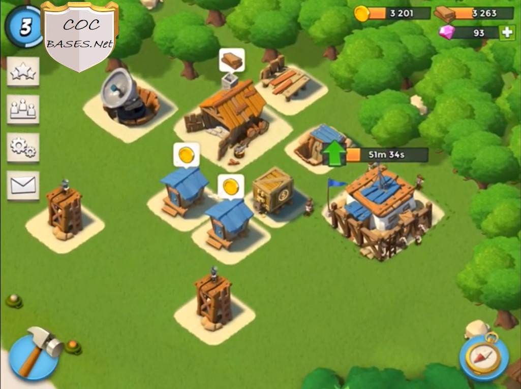Boom Beach HQ 2 layouts